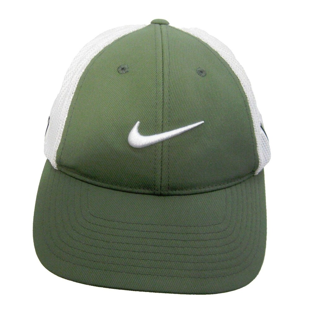 NIKE GOLF 20XI VRS Men's Green Baseball Cap Mesh Trucker Hat (Adult Flex-Fit)